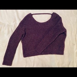 Burgundy Kaisley Knit Sweater